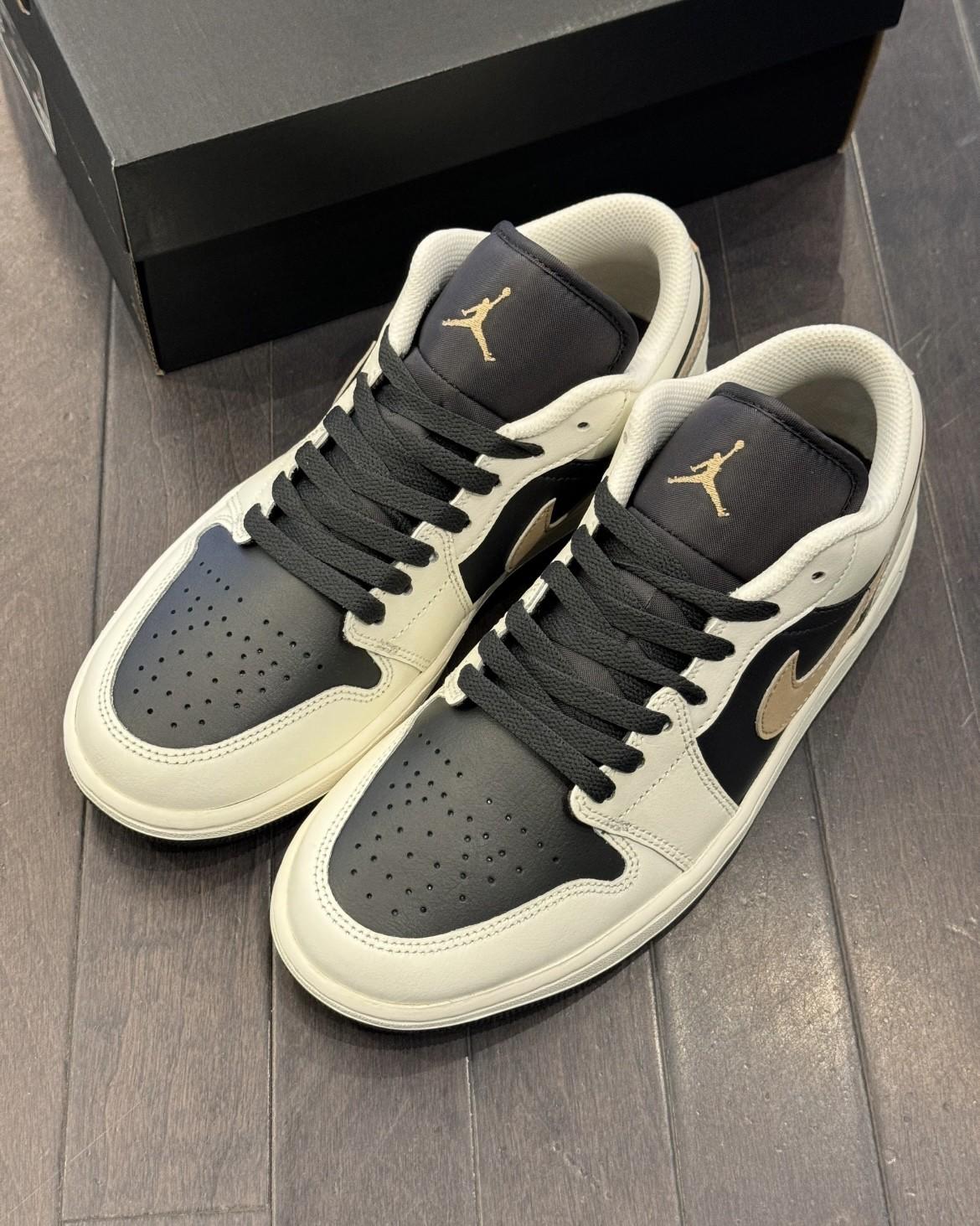 Air Jordan 1 煤黑麻黄帆白配色